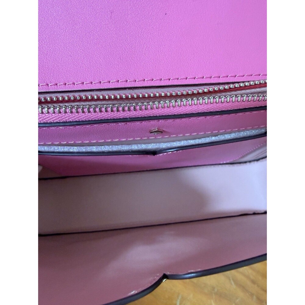 Kate Spade New York Nicola Twistlock Medium Heart Shoulder Bag Leather Crossbody - Picture 12 of 15